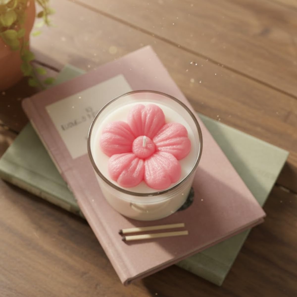 Flowers Scented Candles | Blooming Floral Aroma | 100% Soy Wax | 30+ Hour Burn | Perfect for Gifting & Home Decor | Deeksha Candles
