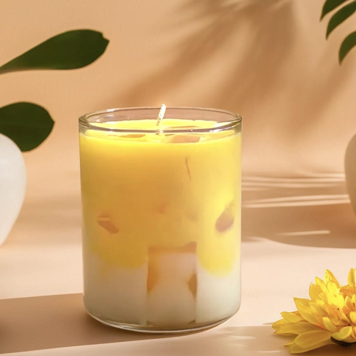 Iced Mango Scented Candle – Premium Soy & Gel Wax Blend | Mango, Oud Smooth Fragrance | Perfect for Gifting & Home Decor | Deeksha Candles