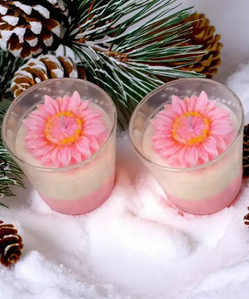 Rosy Romantic Scented Candle | Luxurious Aromas | 100% Soy Wax | Ideal for Intimate Evenings | Deeksha Candles